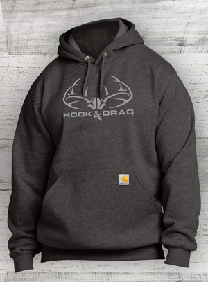 HD Big Buck - Carhartt ® Midweight Hooded Sweatshirt - Moss, Black, Carbon Heather