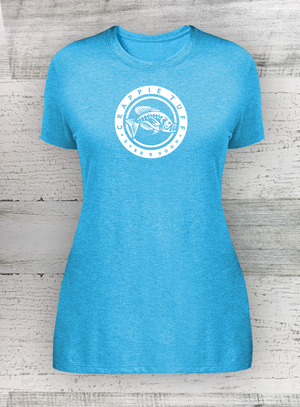 WOMEN’S PERFECT TRI ® TEE - CIRCLE SERIES - Walleye Catfish Crappie Bass