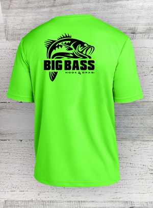 HD Fish Modern Retro - Racer Mesh Short Sleeve Tee - Catfish Walleye Crappie and Bass