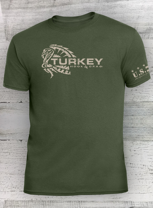 HD Turkey - Short Sleeve - 50/50 Hunting Shirt - various subdued color and Youth options