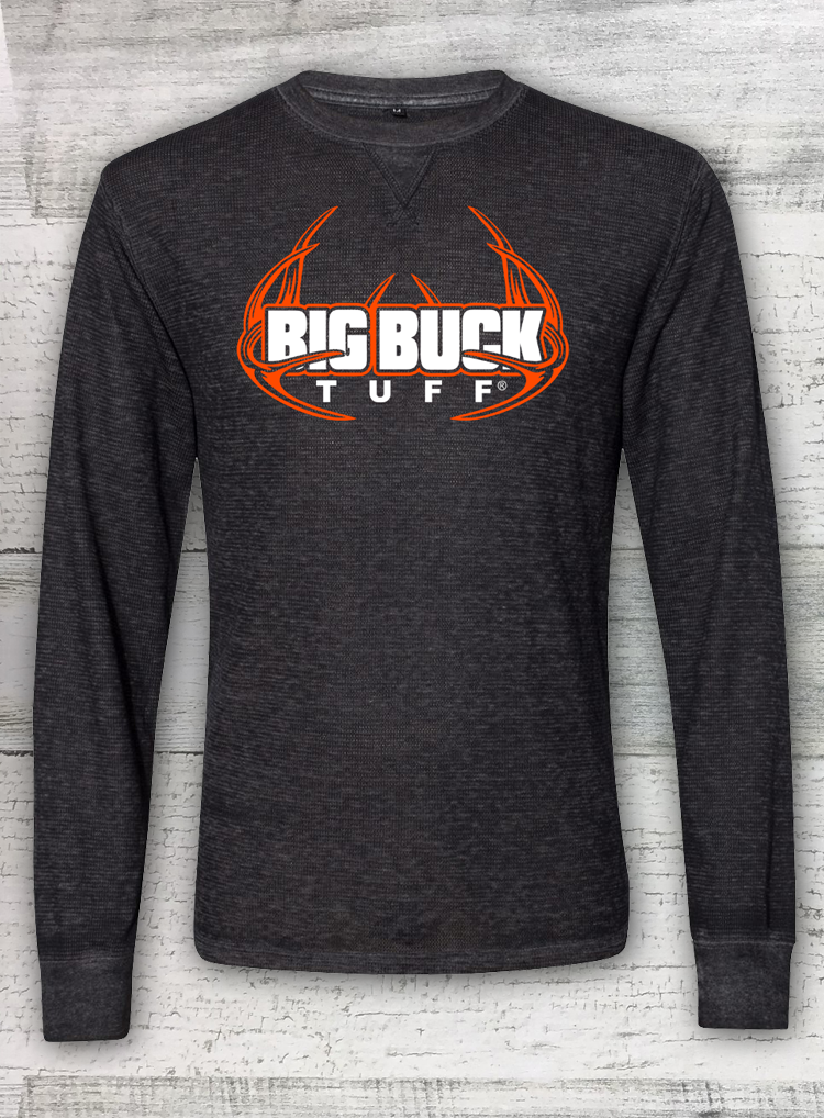 Big Buck Tuff - Hunting Shirt -  Vintage Zen Thermal Long Sleeve T-Shirt